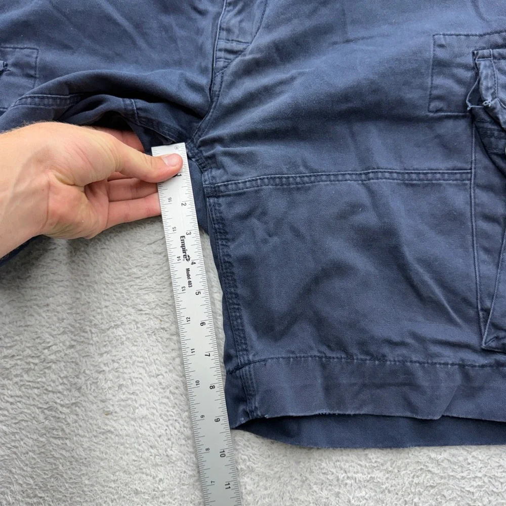 Polo Ralph Lauren Men Navy Blue Cotton Cargo Shorts Size 40T Relaxed Fit Utility